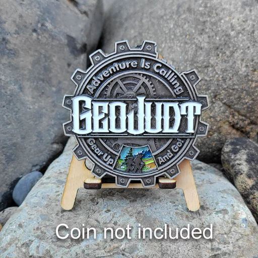 2 Inch Wood Geocoin Stand - Image 3