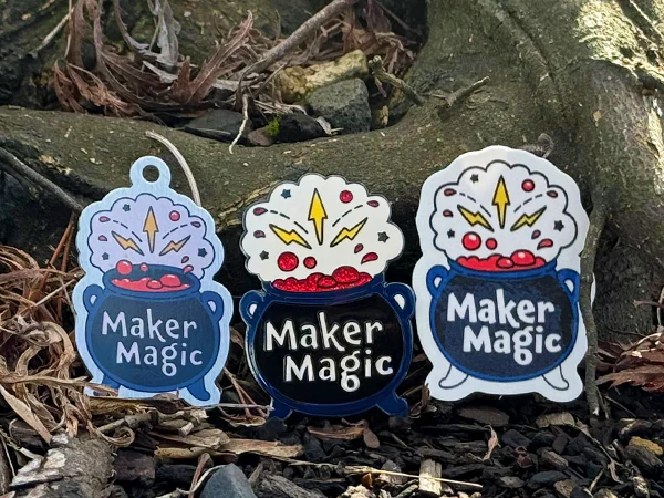 2026 Maker Magic Geocoin, Tag, and Sticker Set - Image 2