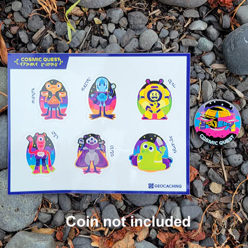 Cosmic Quest Sticker Sheet - 6 mini stickers - Image 2