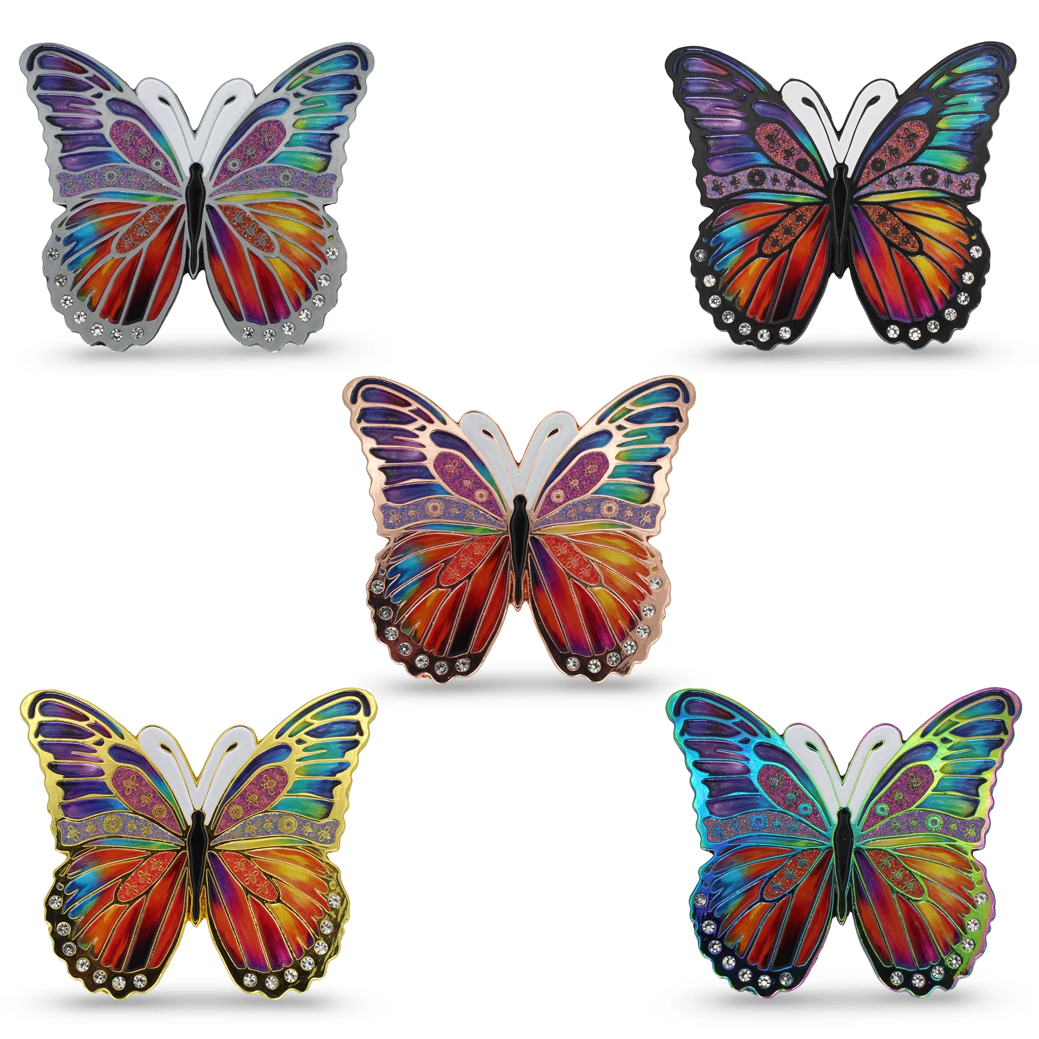 D.W.A Limited Edition Butterfly Geocoin Set: All 5 editions - Image 3