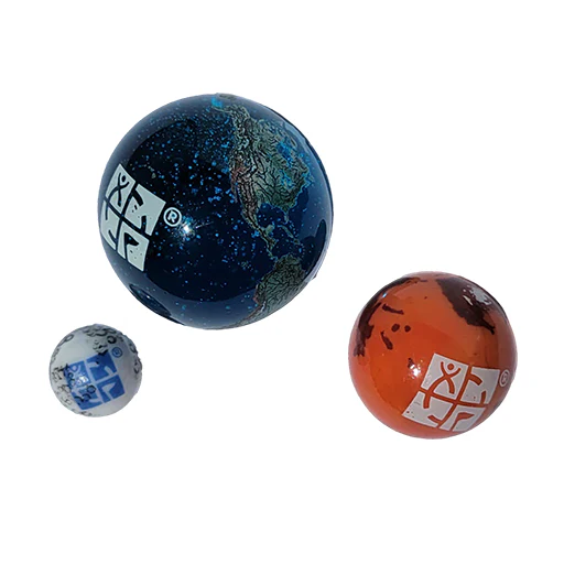 Earth, Moon, and Mars SWAG Marble Set