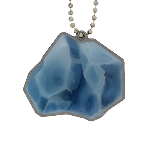 EarthCache™ Mineral Travel Tag- Blue Calcite