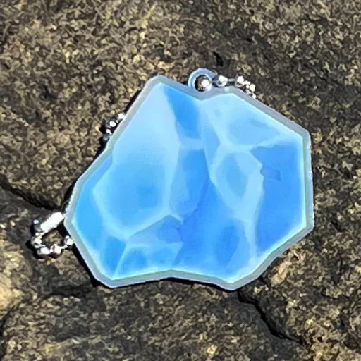 EarthCache™ Mineral Travel Tag- Blue Calcite - Image 2
