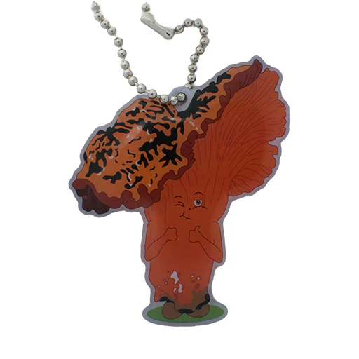 Fun Guy Mushroom Travel Tag - Lobster Mushroom