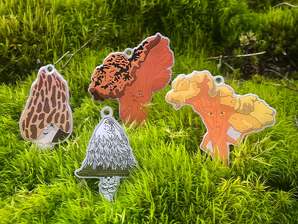 Fun Guy Mushroom Travel Tag Set - All 4 tags - Image 2