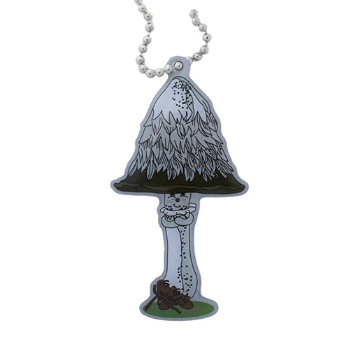 Fun Guy Mushroom Travel Tag - Shaggy Mane