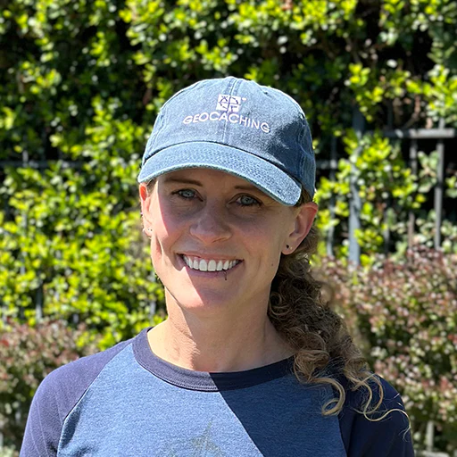 Geocaching Embroidered Logo Cap- Navy - Image 2