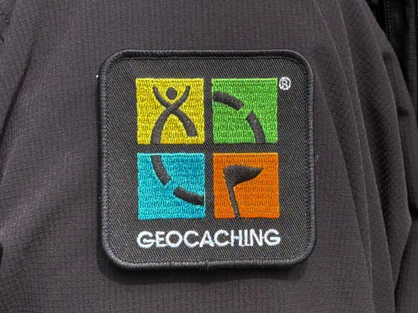 Geocaching Logo Patch- Four Color on Black - Image 2