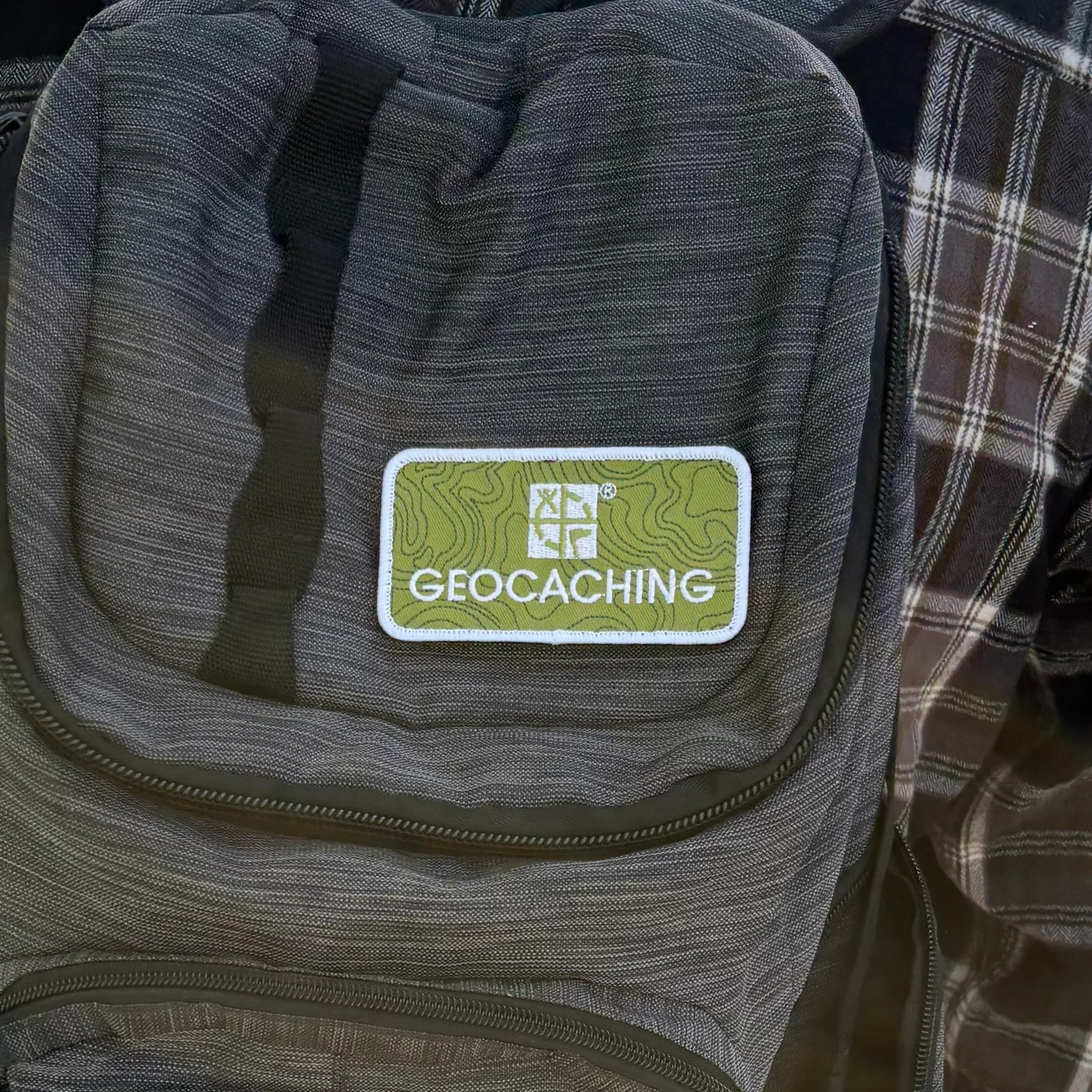 Large Geocaching Logo Patch with Velcro - Image 2