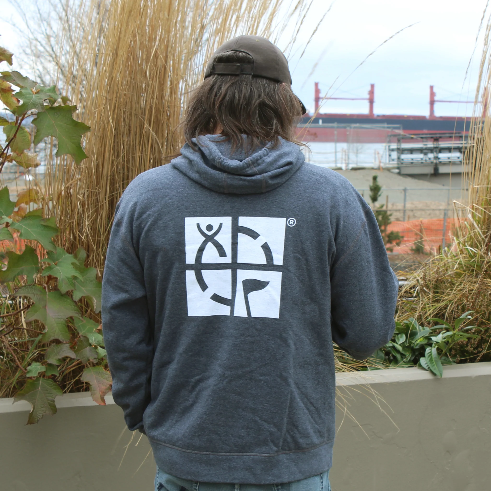 Geocaching Logo Pullover Hoodie - Charcoal - Image 4