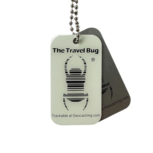 Geocaching QR Travel Bug® - Glow in the Dark