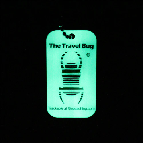 Geocaching QR Travel Bug® - Glow in the Dark - Image 3