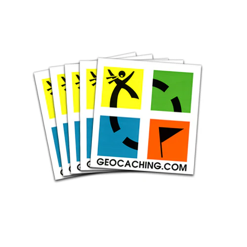 Four Color Geocaching Tattoo- 10 Pack