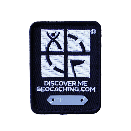 Geocaching Trackable Patch- Black
