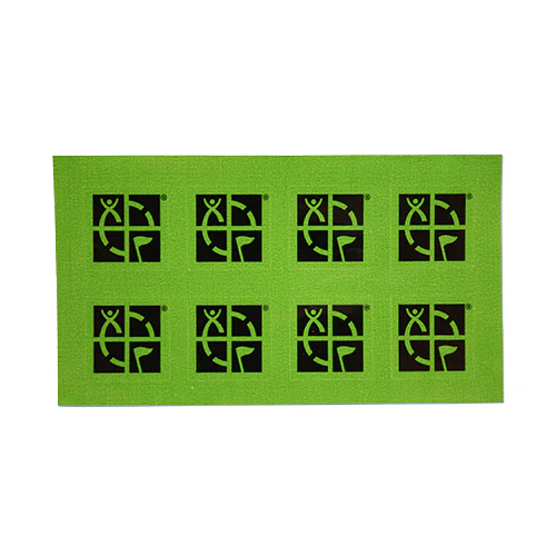 GREEN 3/4" x 3/4" Mini Sticker 8 pk