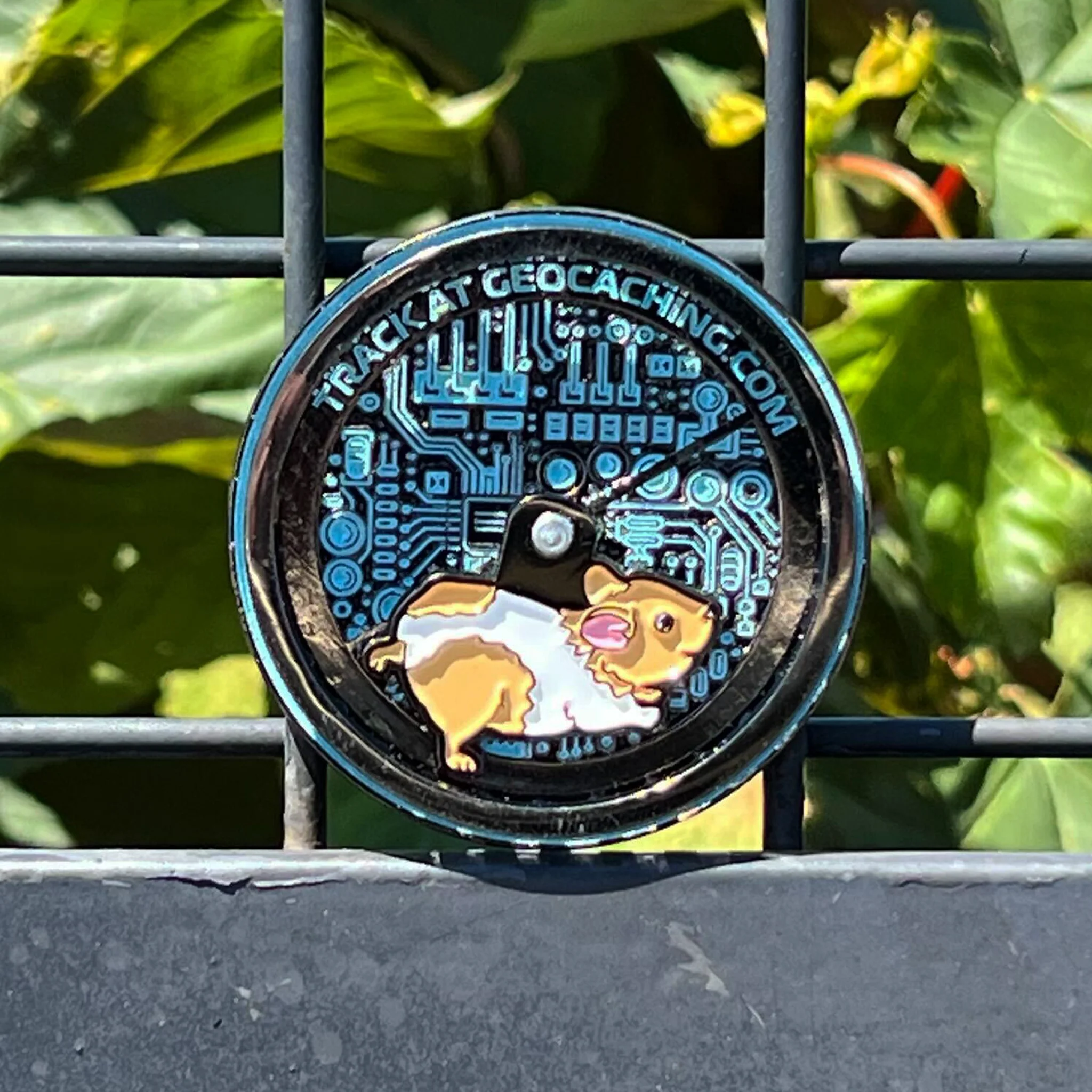 Hamster Wheel Spinning Geocoin - Image 2
