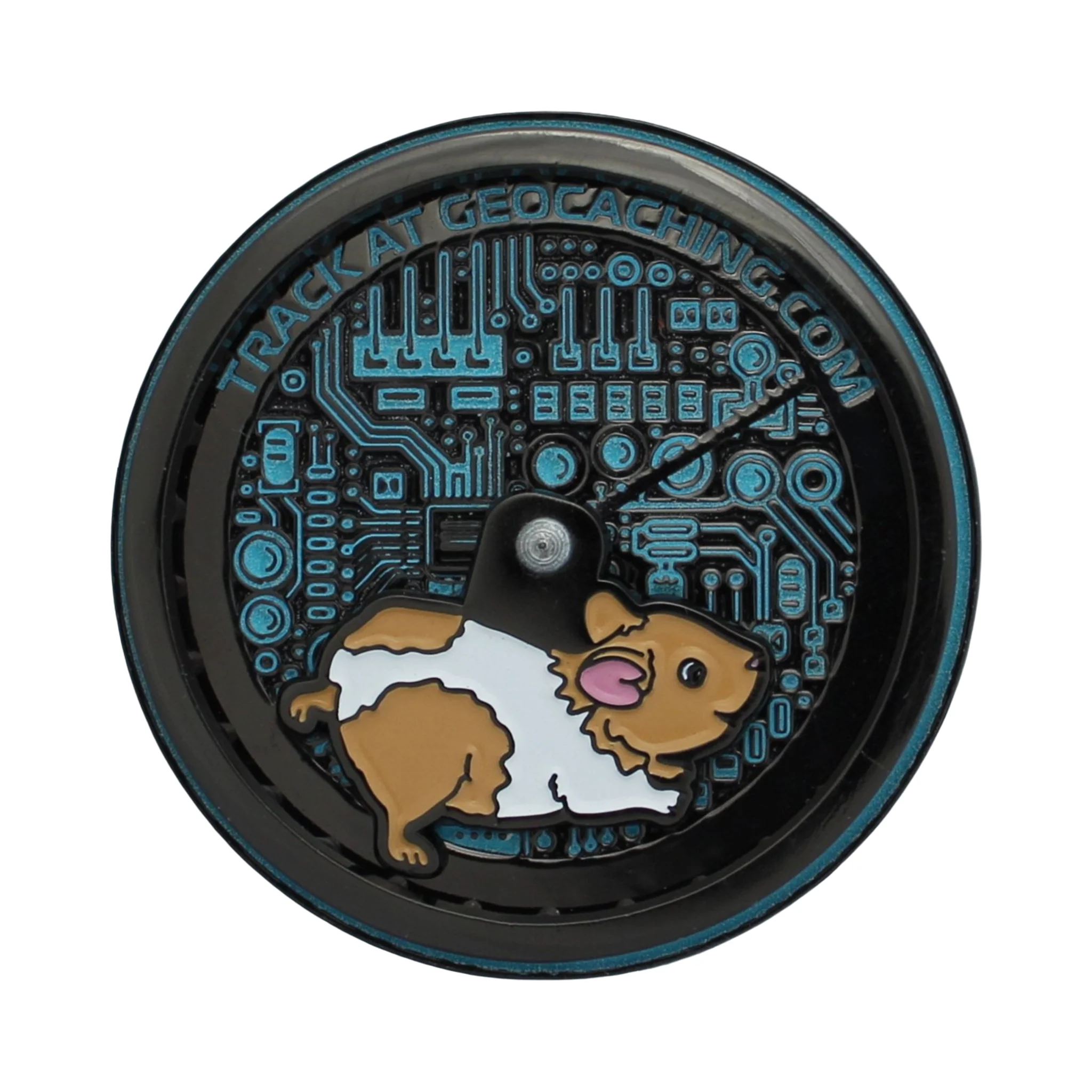 Hamster Wheel Spinning Geocoin - Image 3