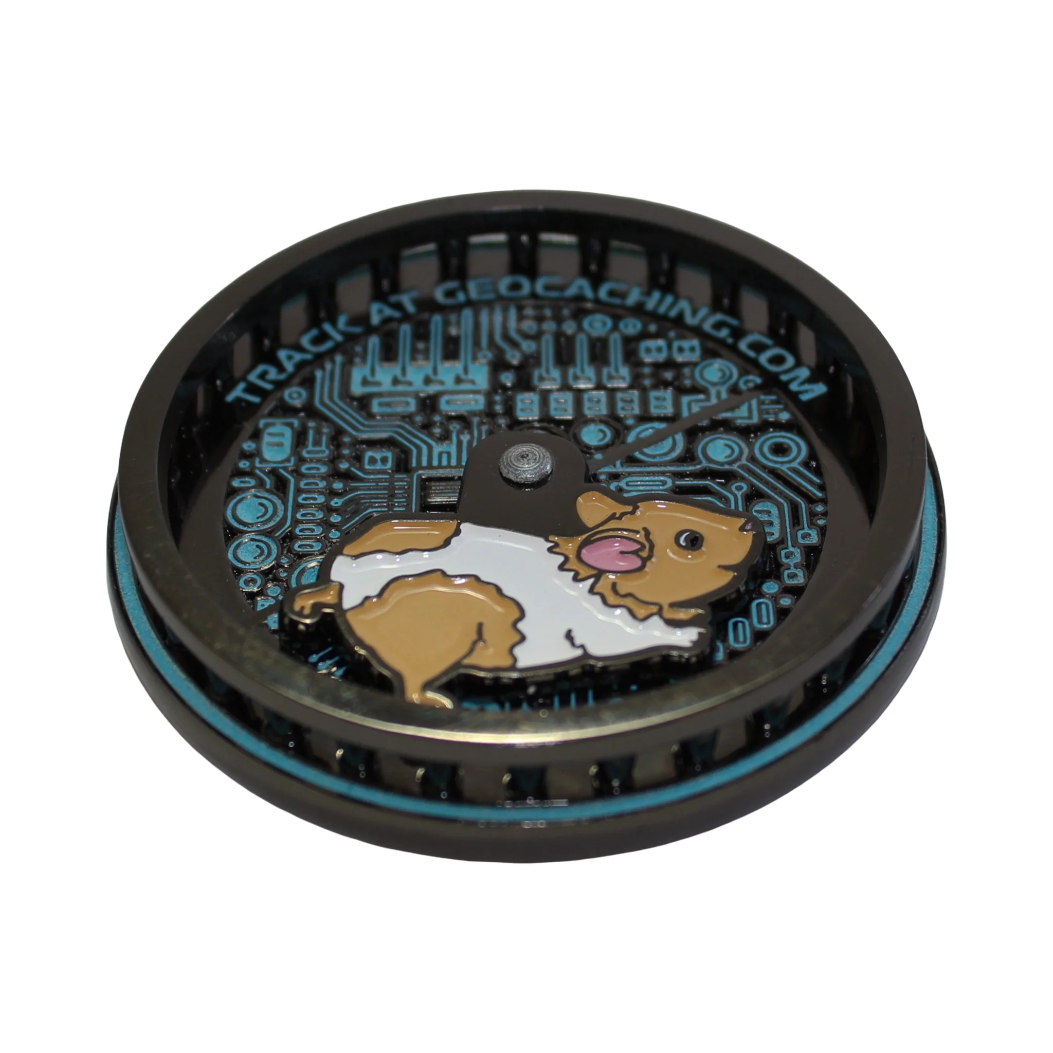 Hamster Wheel Spinning Geocoin - Image 5