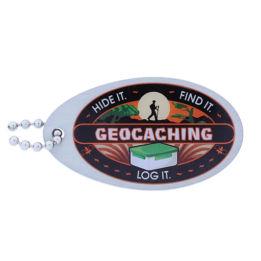 Hide It. Find It. Log It. Trackable Tag