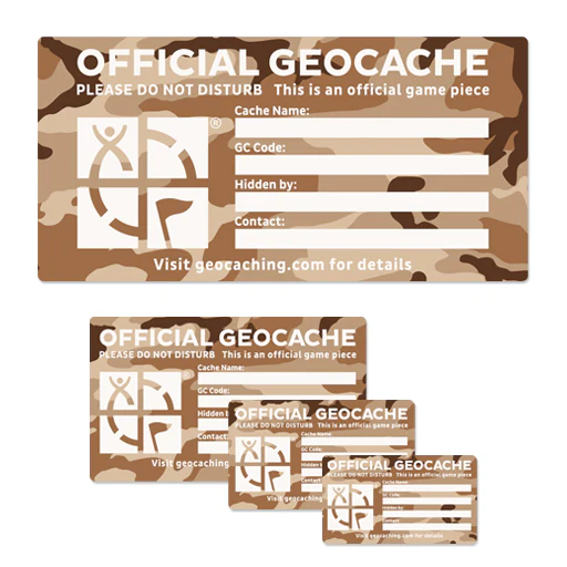 Large Cache Label- Desert Camo - Image 2