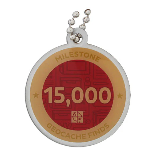 Milestone Geocoin and Tag Set - 15,000 Finds - Image 2