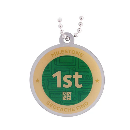 Milestone Geocoin and Tag Set - 1st Find - Image 3