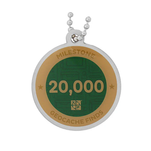 Milestone Geocoin and Tag Set - 20,000 Finds - Image 2