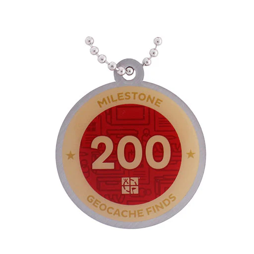 Milestone Geocoin and Tag Set - 200 Finds - Image 2