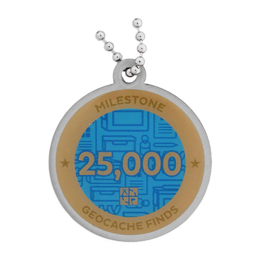 Milestone Geocoin and Tag Set - 25,000 Finds - Image 2