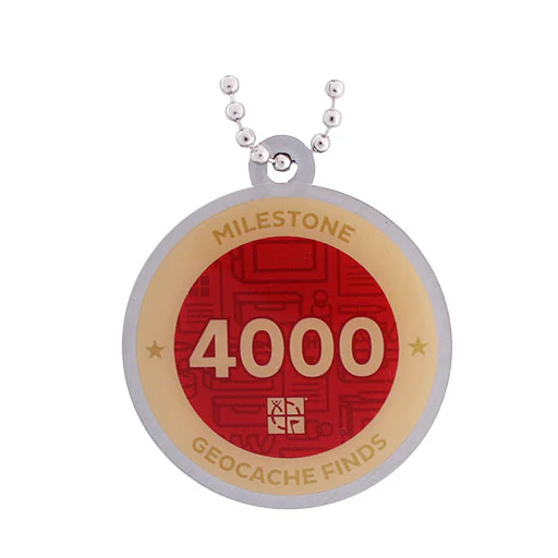Milestone Geocoin and Tag Set - 4000 Finds - Image 2