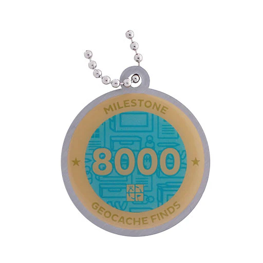 Milestone Geocoin and Tag Set - 8000 Finds - Image 2