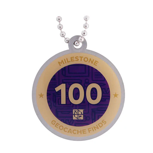 Milestone Geocoin and Tag Set - 100 Finds - Image 2