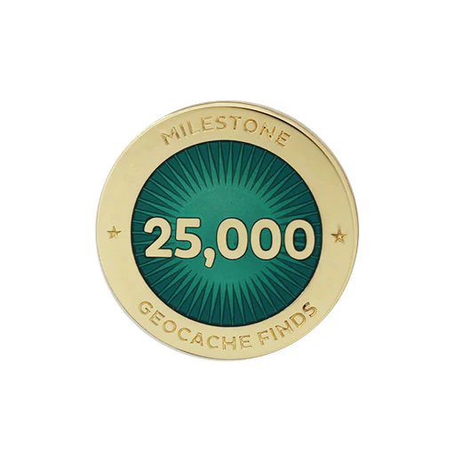Milestone Pin - 25,000 Finds
