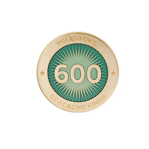 Milestone Pin - 600 Finds
