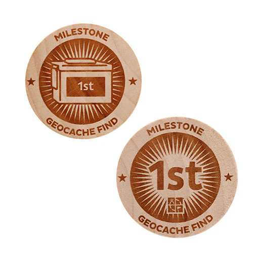 Milestone Wooden Nickel SWAG Coin - 1st Find!