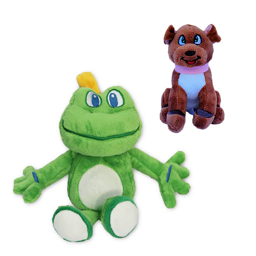 Mini Signal the Frog® and Micro Tracker Plush Set