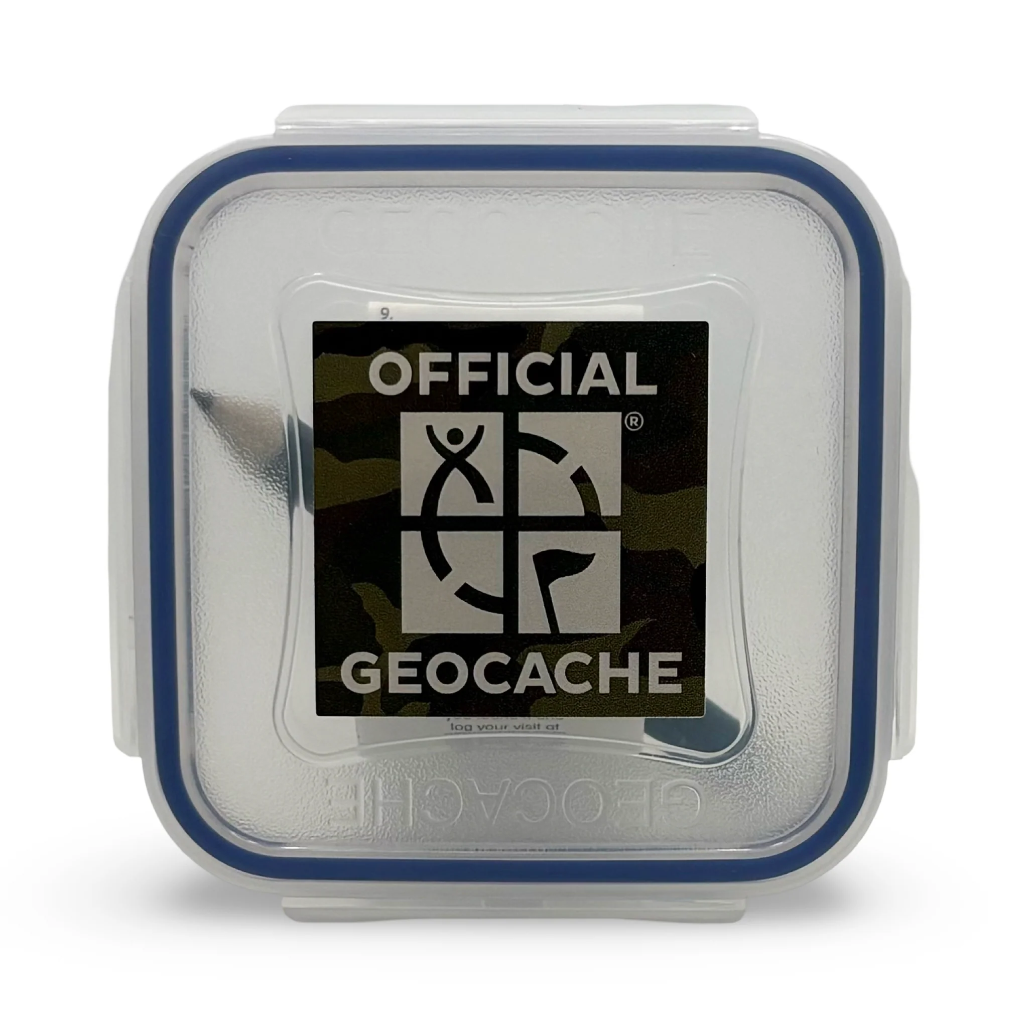Official X-Small Geocache with Log Strips & Pencil - Green Camo - Image 4