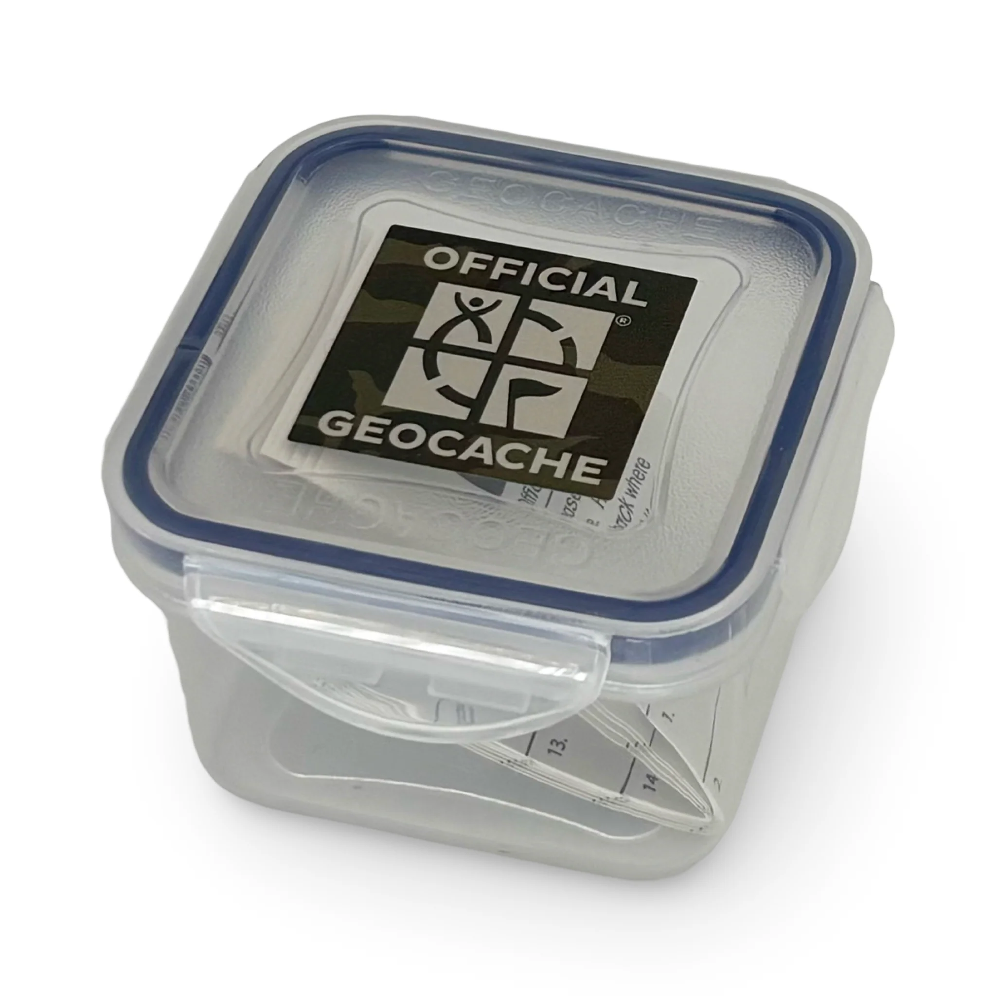 Official XX-Small Geocache with Log Strips - Green Camo - Image 2