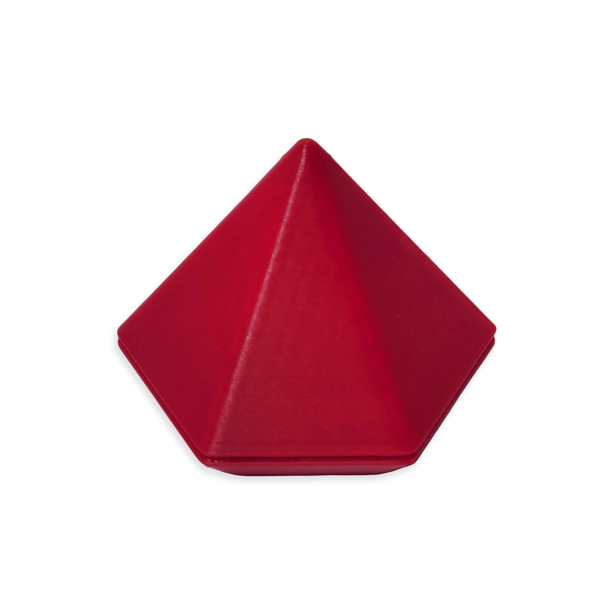 Small 3D Printed Gem Shaped Cache Container - Ruby - Image 3