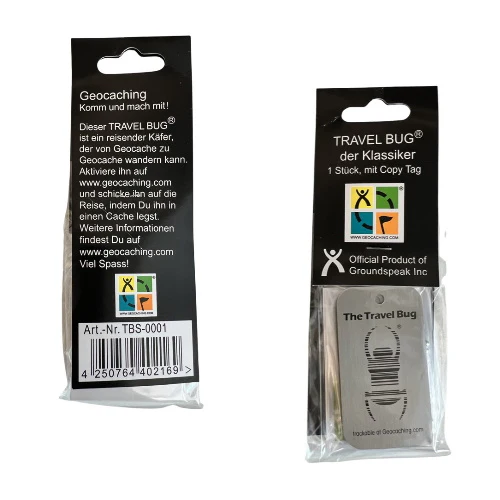 Geocaching Travel Bug® - German Packaging