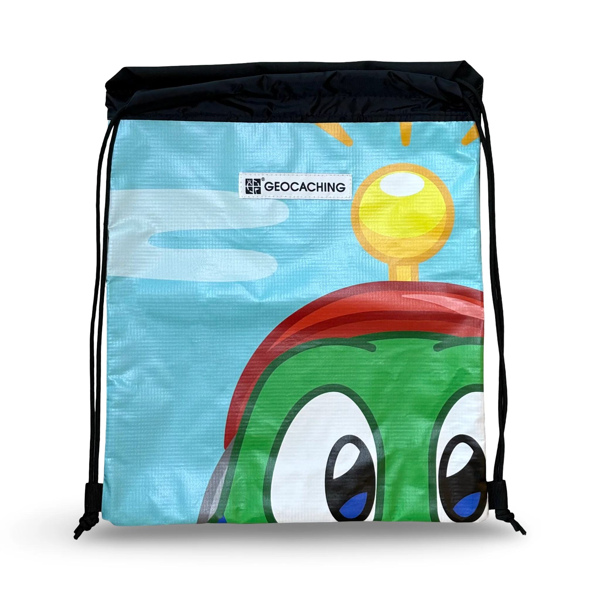 Upcycled Banner Cinch Bag - Image 3