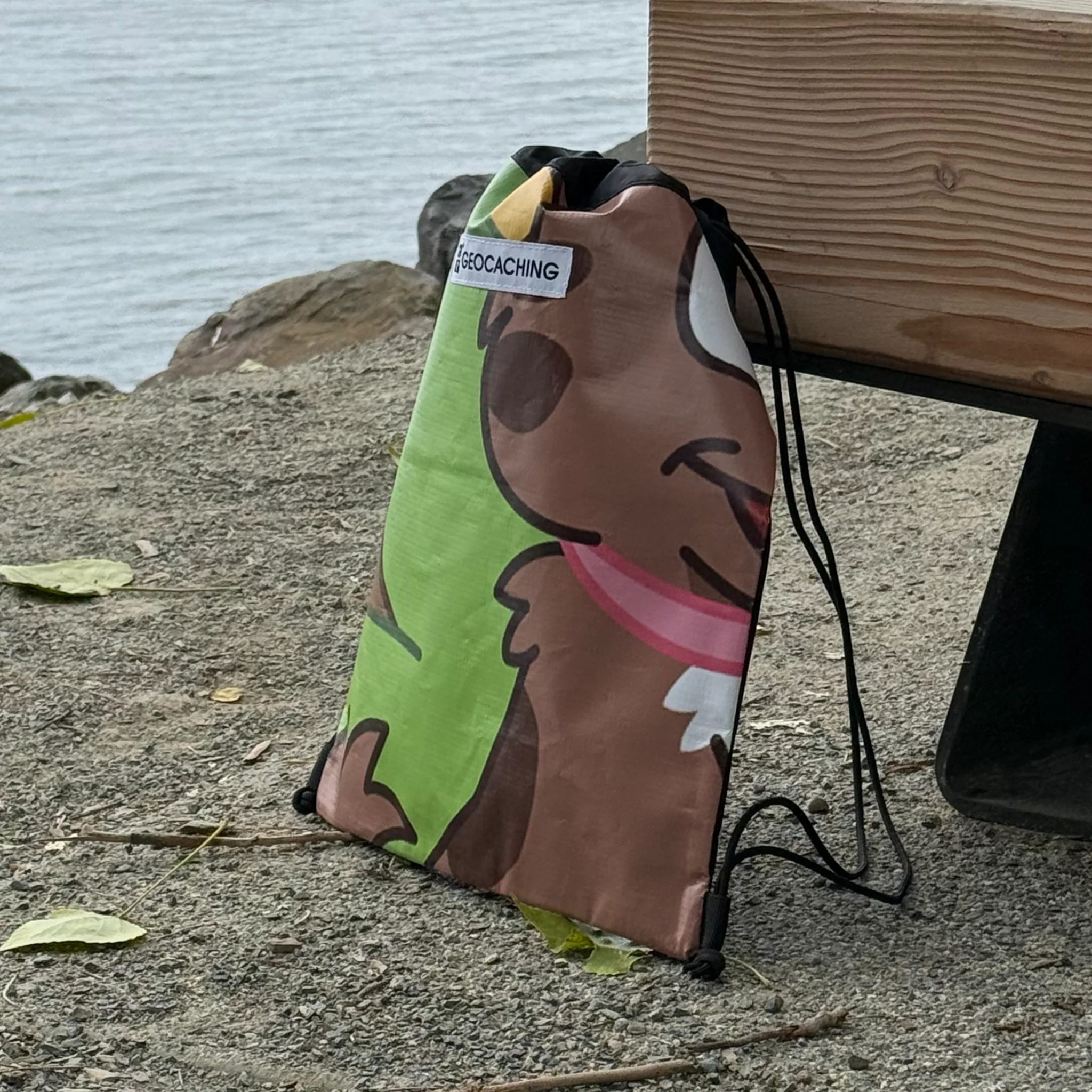 Upcycled Banner Cinch Bag - Image 7