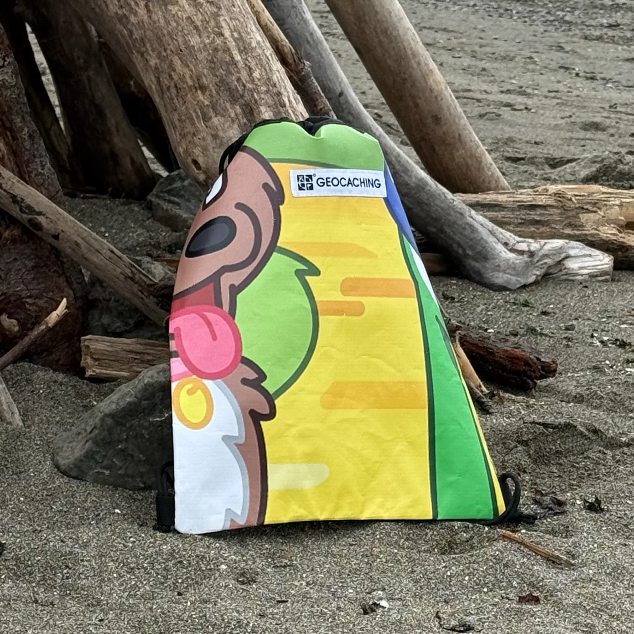 Upcycled Banner Cinch Bag - Image 8