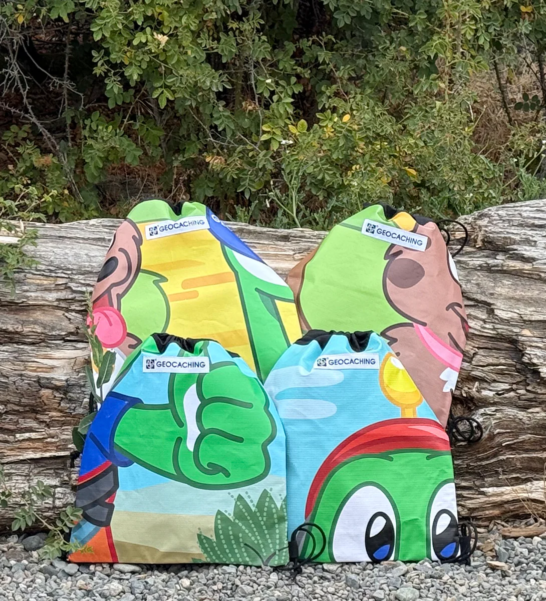 Upcycled Banner Cinch Bag - Image 9