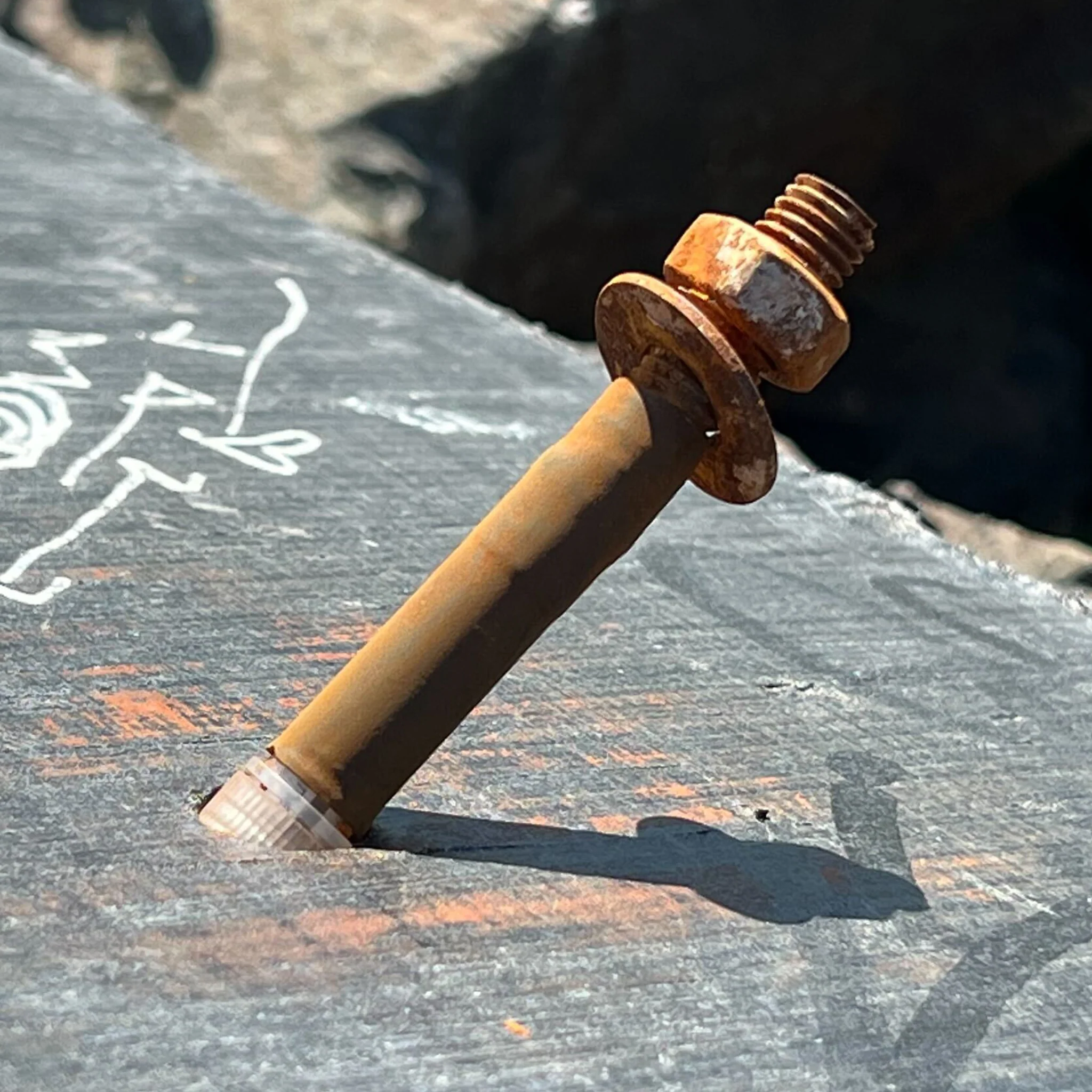 Rusty Bolt Cache Container - Image 2