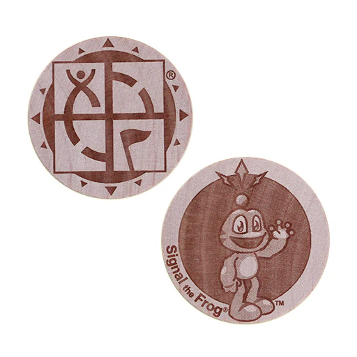 Wooden Nickel SWAG Coin- Signal The Frog®