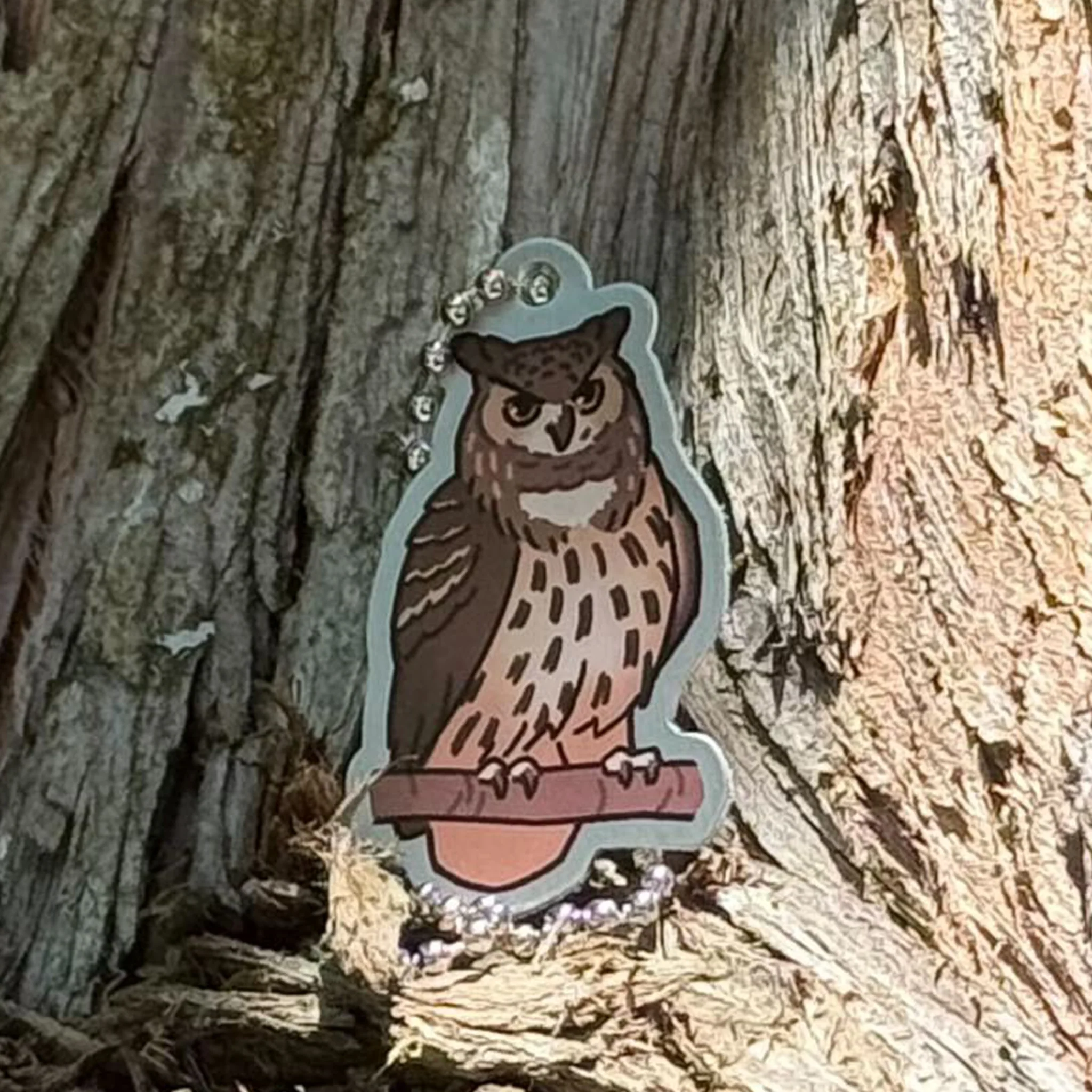 Woodland Creatures Travel Tag - Owl - Image 2