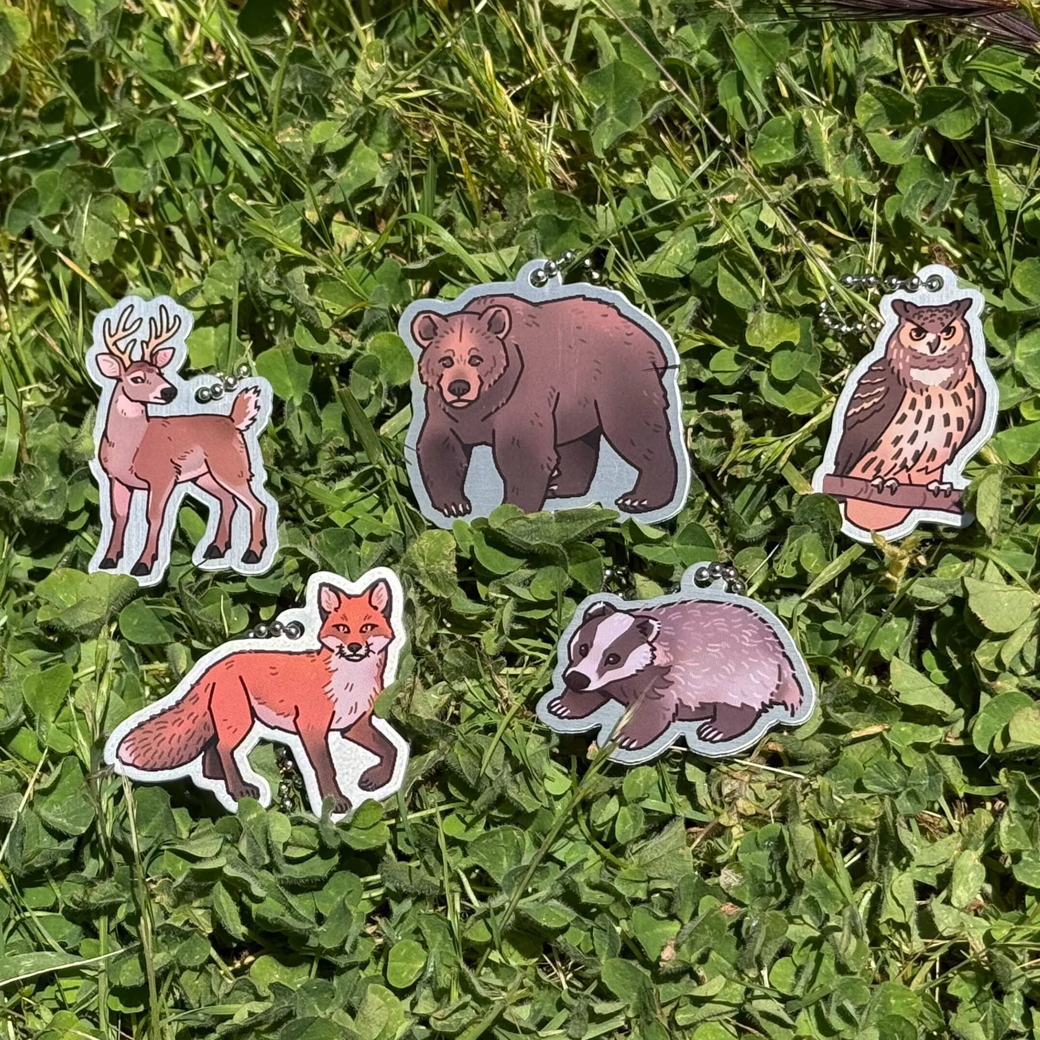 Woodland Creatures Travel Tag Set - All 5 Tags - Image 2