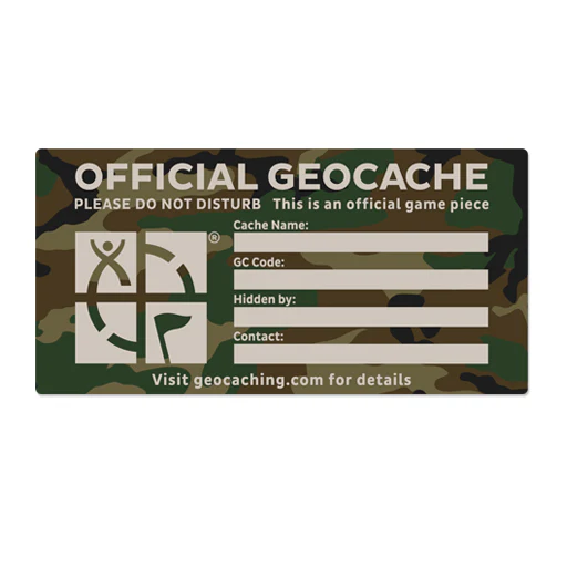 X-Large Cache Label- Green Camo